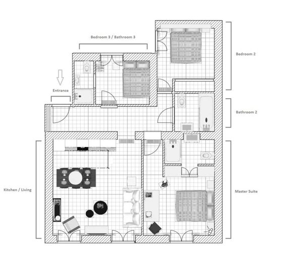 Image No.11-3 Bed Apartment for sale