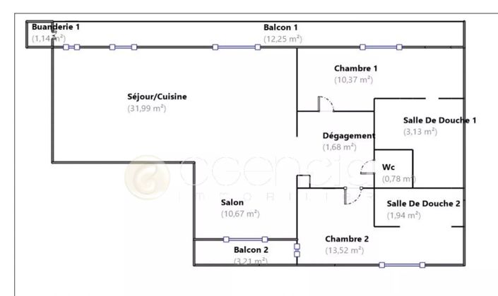 Image No.9-Appartement de 2 chambres à vendre à Cannes