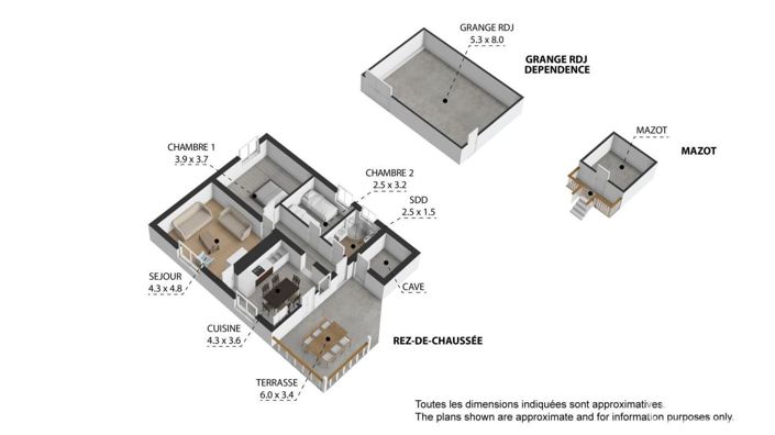 Image No.19-Propriété de 2 chambres à vendre à Le Biot