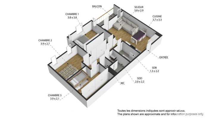 Image No.12-3 Bed Apartment for sale