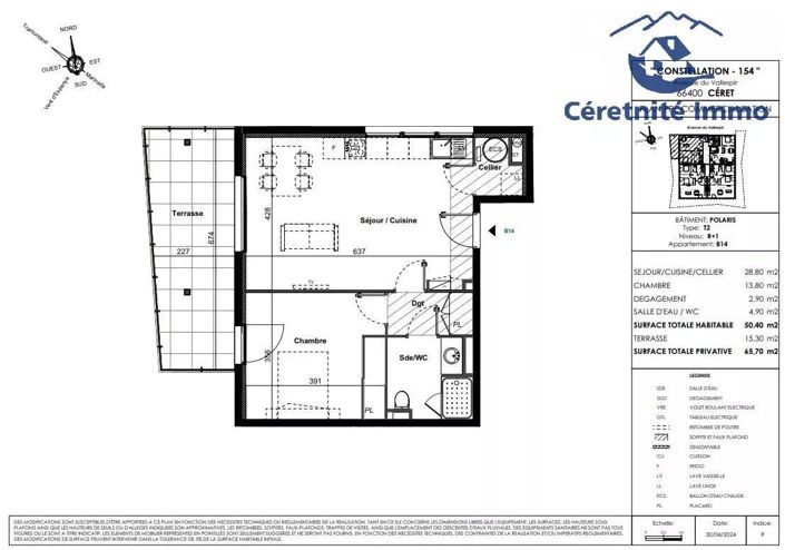 Image No.4-Appartement de 1 chambre à vendre à Céret