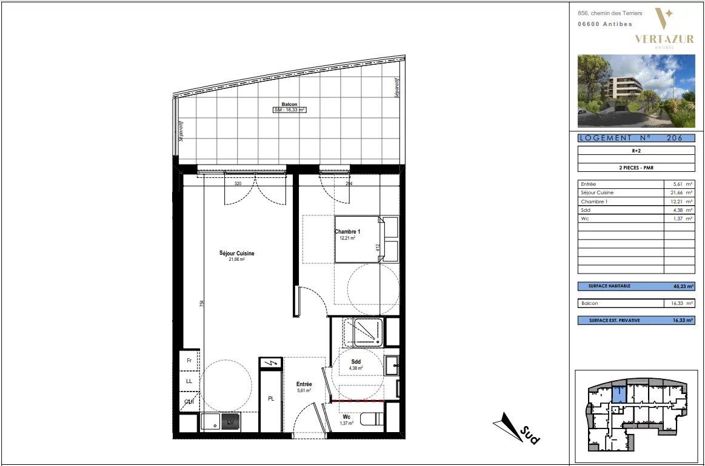 Image No.2-Appartement de 1 chambre à vendre à Antibes