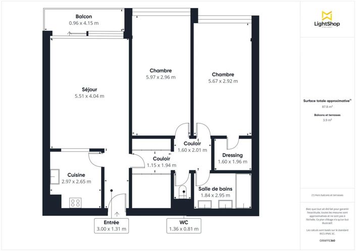 Image No.3-Appartement de 2 chambres à vendre à Courbevoie