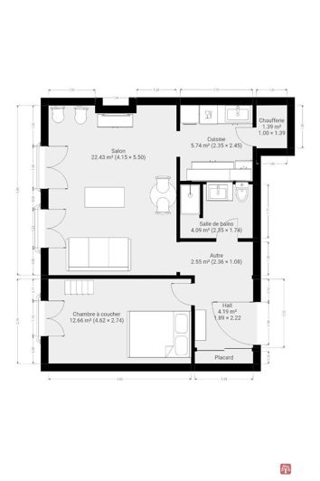 Image No.10-Appartement de 1 chambre à vendre à Béziers