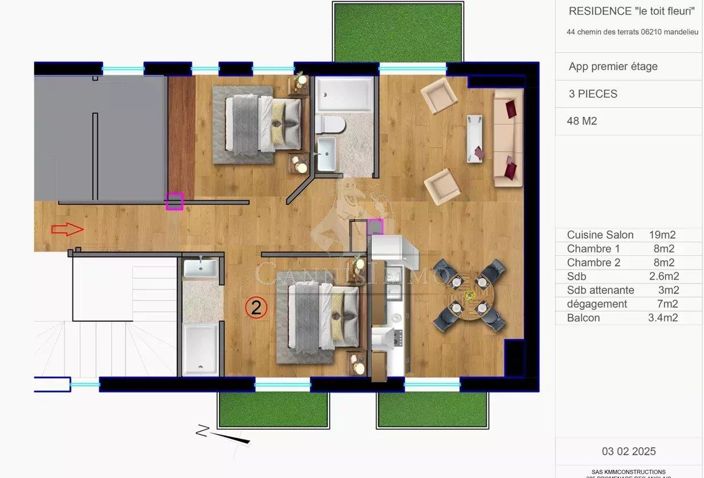 Image No.8-2 Bed Apartment for sale