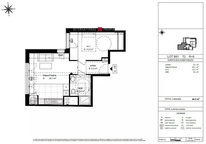Image No.3-Appartement de 1 chambre à vendre à Paris