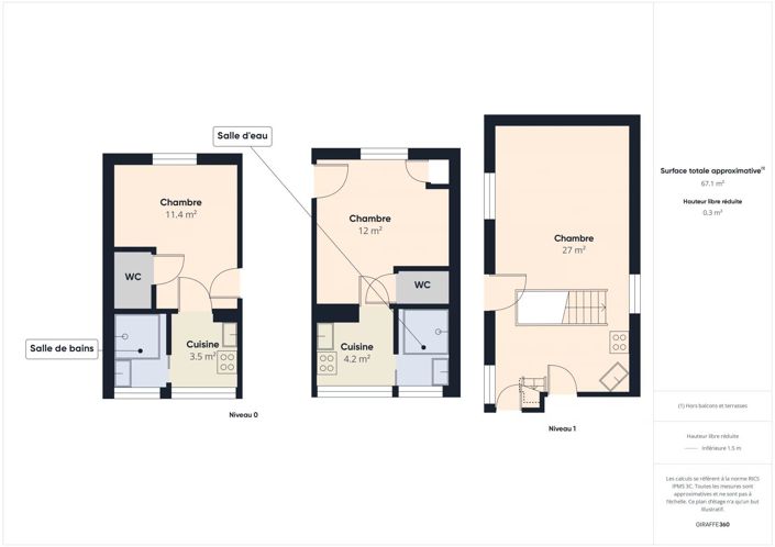 Image No.3-Maison de 3 chambres à vendre à Argenteuil