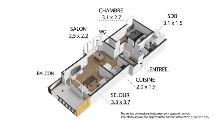 Image No.13-1 Bed Apartment for sale