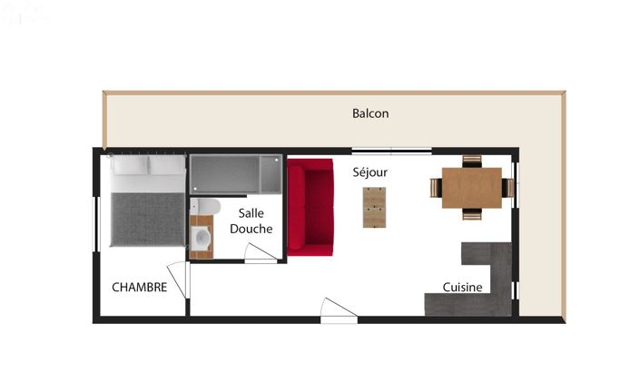 Image No.18-Appartement de 1 chambre à vendre à Les Contamines-Montjoie