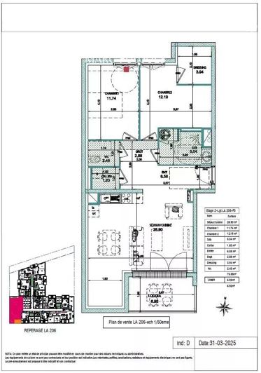 Image No.3-Appartement de 2 chambres à vendre à Deauville
