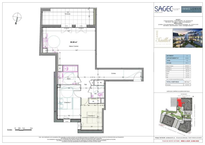 Image No.3-Appartement de 2 chambres à vendre à Evian-les-Bains