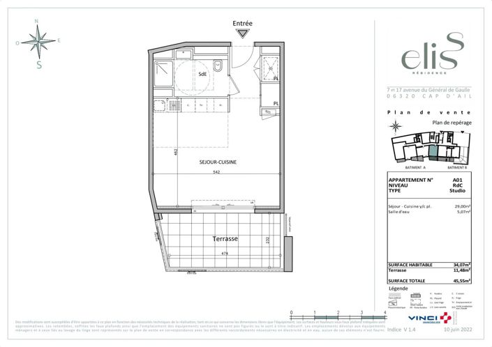 Image No.2-Propriété de 1 chambre à vendre à Cap-d'Ail
