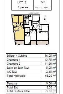 Image No.3-Appartement de 2 chambres à vendre à Juan-les-Pins