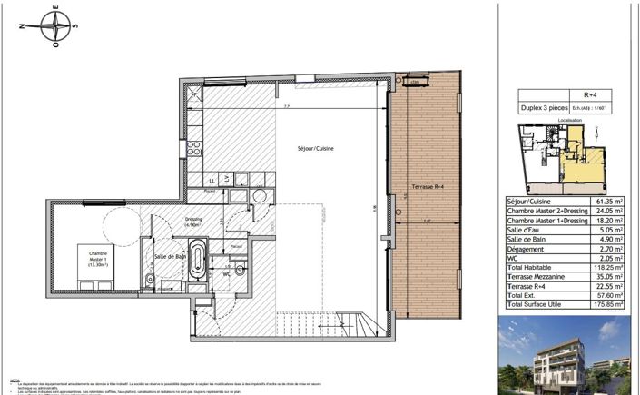 Image No.3-Appartement de 2 chambres à vendre à Juan-les-Pins