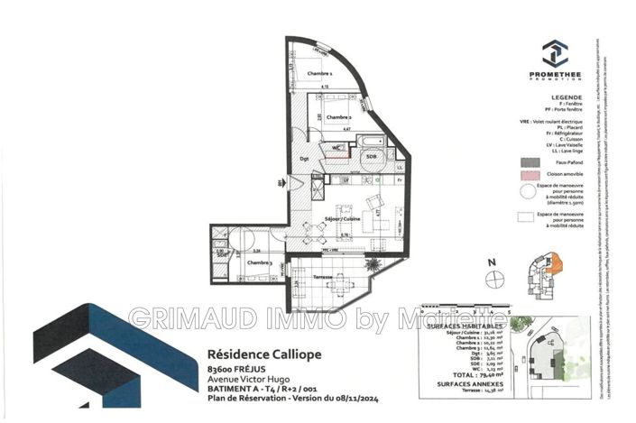 Image No.2-Appartement de 3 chambres à vendre à Fréjus