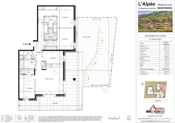 Image No.2-Appartement de 4 chambres à vendre à Montriond