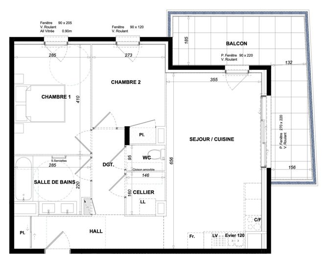 Image No.5-Appartement de 2 chambres à vendre à Antibes