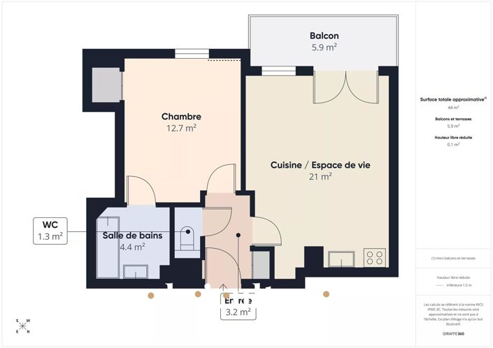 Image No.2-Appartement de 1 chambre à vendre à Sannois