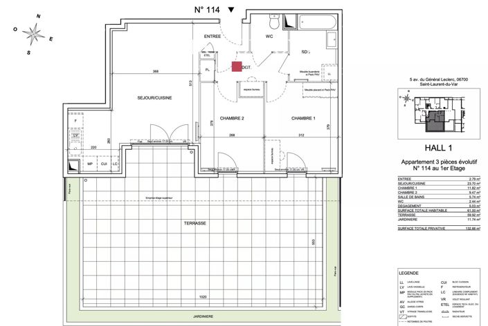 Image No.5-Appartement de 2 chambres à vendre à Saint-Laurent-du-Var