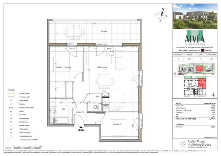 Image No.2-Propriété de 2 chambres à vendre à Evian-les-Bains