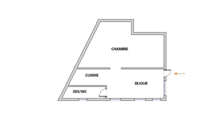 Image No.2-Appartement de 1 chambre à vendre à Beausoleil