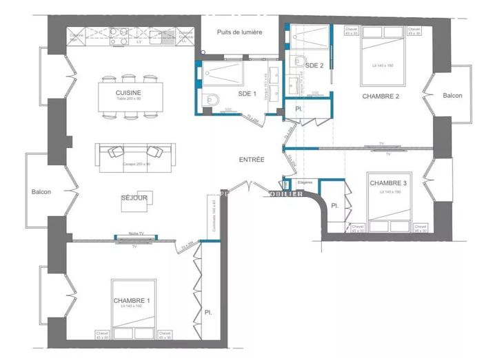 Image No.5-Appartement de 3 chambres à vendre à Nice