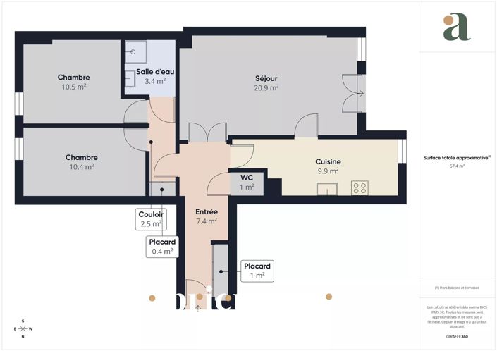 Image No.3-Appartement de 2 chambres à vendre à Argenteuil