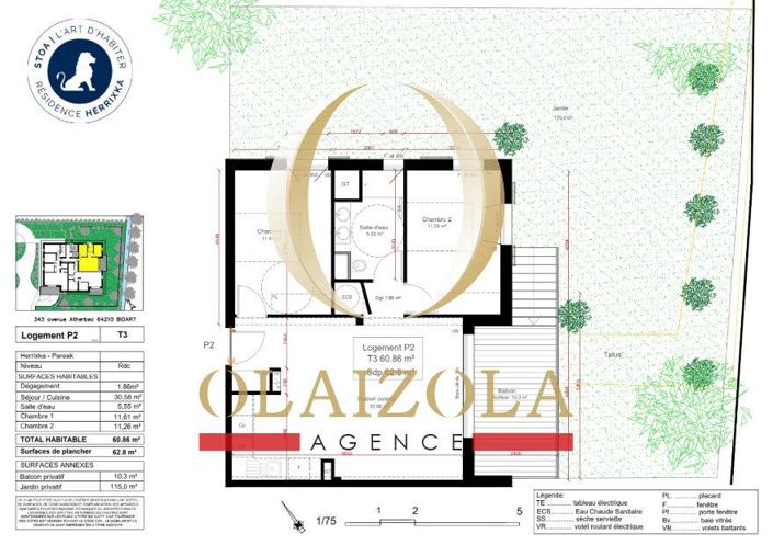 Image No.2-Appartement de 2 chambres à vendre à Bidart