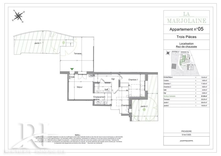 Image No.2-Appartement de 2 chambres à vendre à Mouans-Sartoux