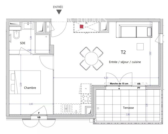 Image No.4-Appartement de 1 chambre à vendre à Antibes