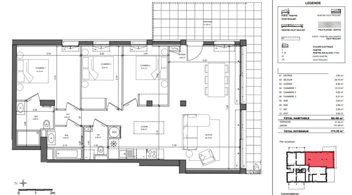 Image No.3-Appartement de 3 chambres à vendre à Vallauris