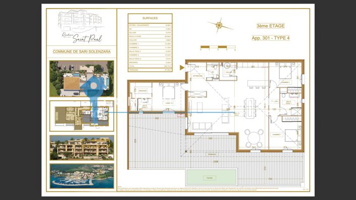 Image No.3-Appartement de 3 chambres à vendre à Sari-Solenzara