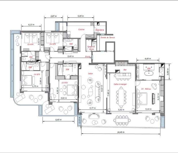 Image No.17-Appartement de 5 chambres à vendre à Cannes