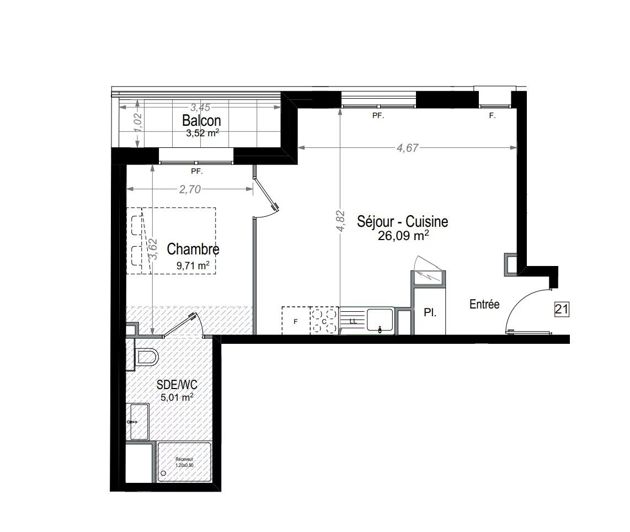 Image No.3-1 Bed Apartment for sale