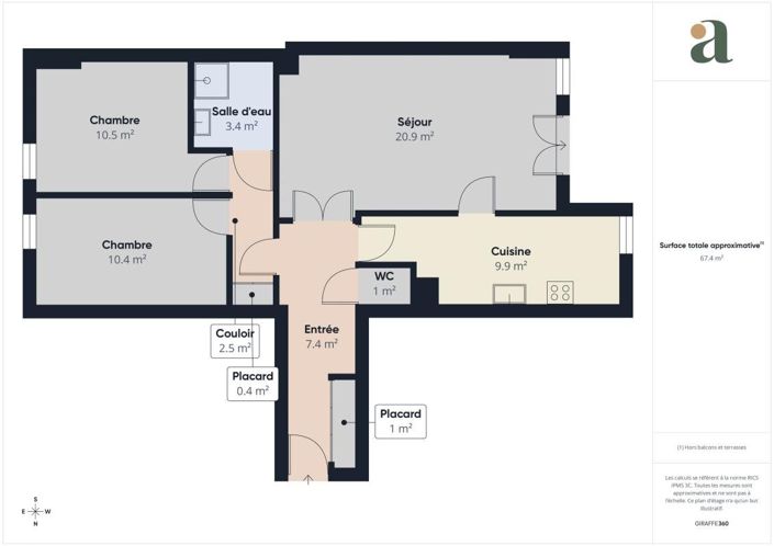 Image No.3-Appartement de 2 chambres à vendre à Argenteuil
