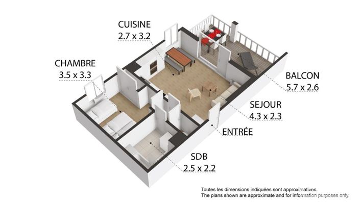 Image No.18-Appartement de 1 chambre à vendre à Verchaix