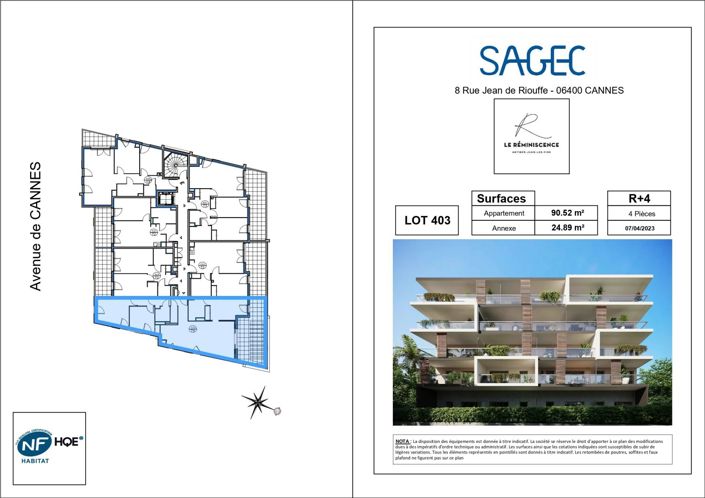 Image No.2-Appartement de 3 chambres à vendre à Antibes