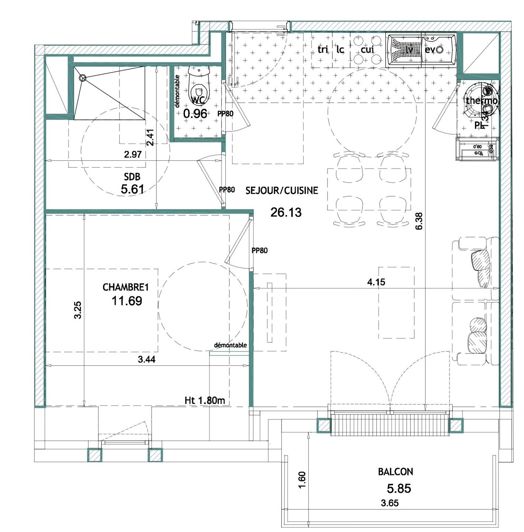 Image No.3-1 Bed Apartment for sale