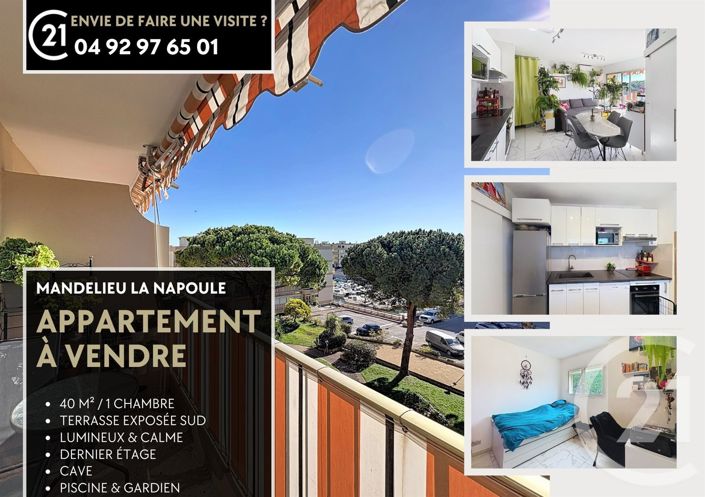 Image No.2-Appartement de 1 chambre à vendre à Mandelieu-la-Napoule
