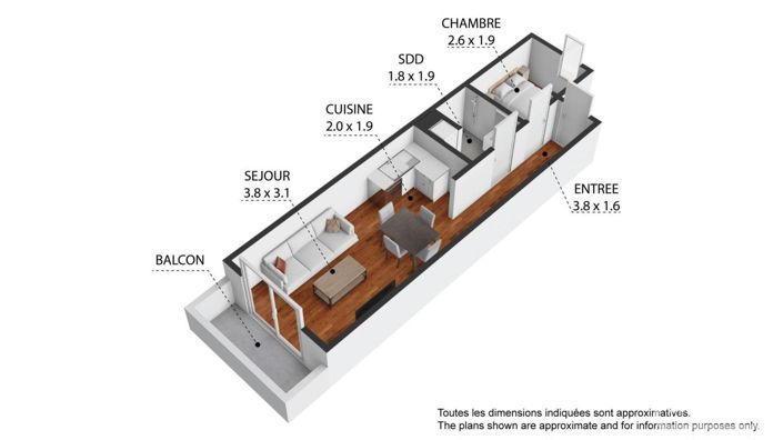 Image No.16-1 Bed Apartment for sale