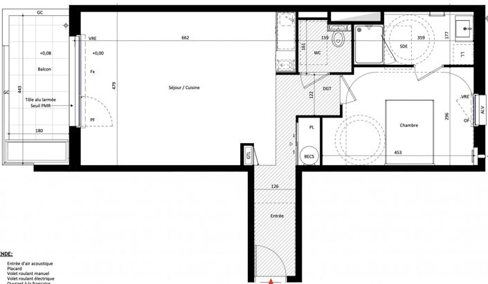 Image No.3-Appartement de 1 chambre à vendre à Rennes