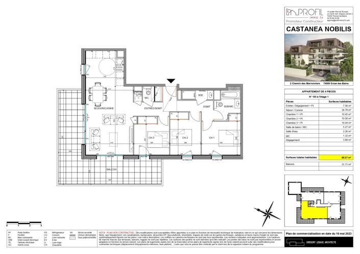 Image No.3-Appartement de 3 chambres à vendre à Evian-les-Bains