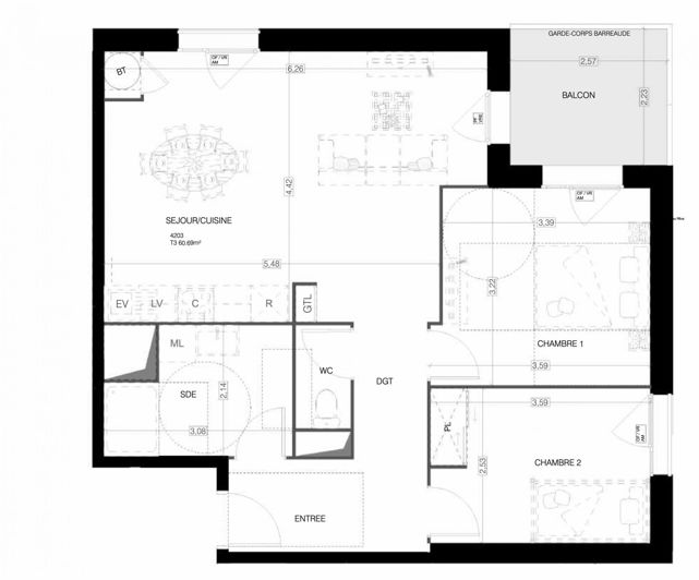 Image No.3-2 Bed Apartment for sale