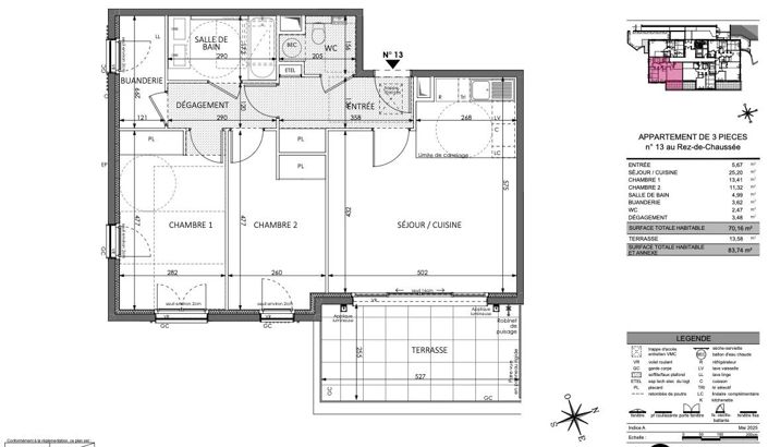 Image No.3-Appartement de 2 chambres à vendre à Beausoleil