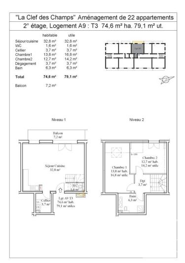 Image No.12-Appartement de 2 chambres à vendre à Onnion