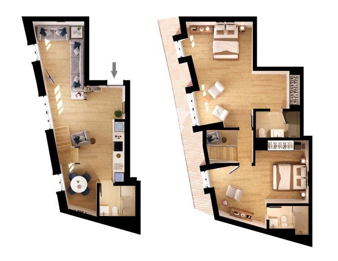 Image No.8-2 Bed Apartment for sale