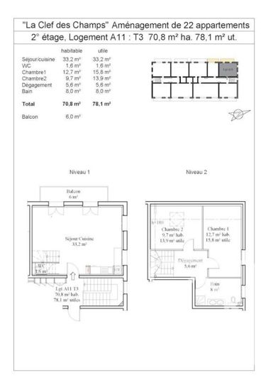 Image No.14-Appartement de 2 chambres à vendre à Onnion