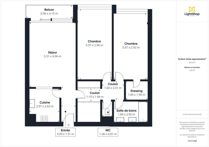Image No.3-Appartement de 2 chambres à vendre à Courbevoie