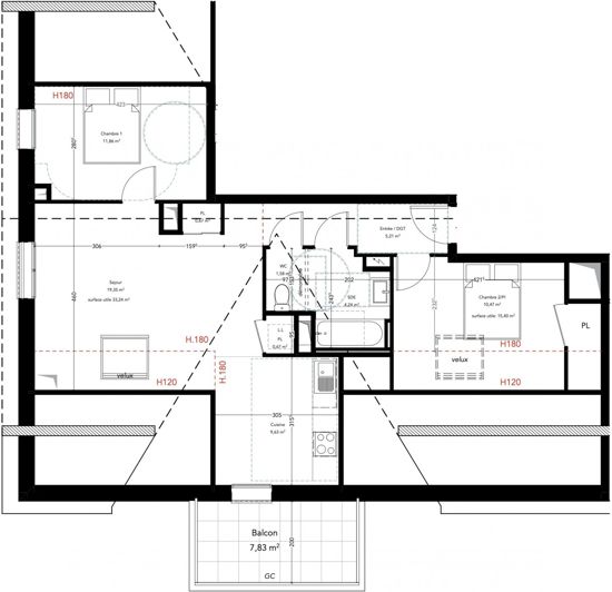 Image No.4-Appartement de 2 chambres à vendre à Pléneuf-Val-André
