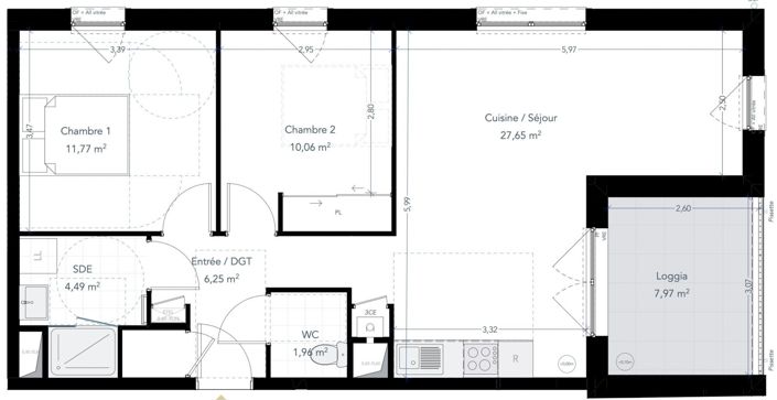 Image No.3-2 Bed Apartment for sale